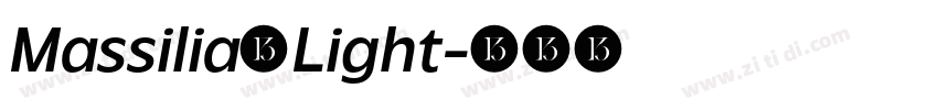 Massilia Light字体转换